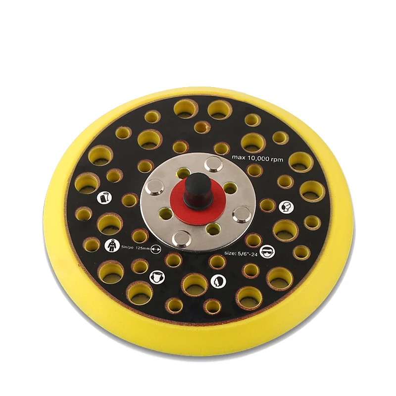 5 pollici 44 fori Multi-foro DA platorello per levigatrice platorello per levigatrice utensili abrasivi senza polvere accessori per smerigliatrice per levigatrice