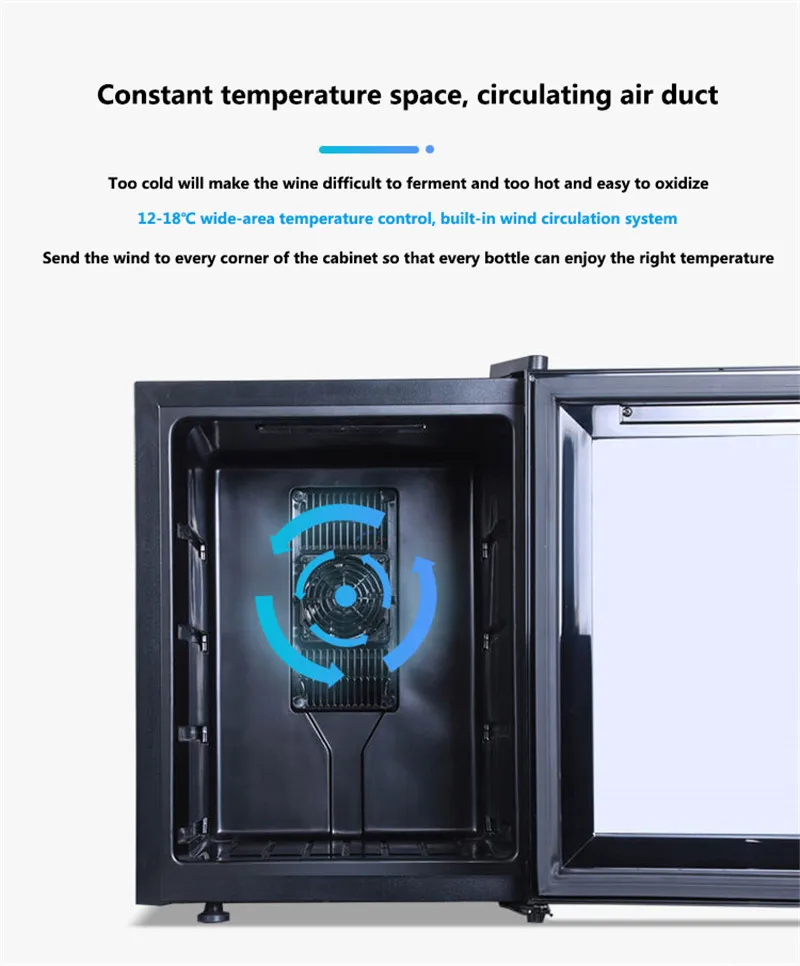 Refroidisseur à vin électronique à température constante 32l, petit refroidisseur à vin électronique, économie d'énergie et Protection de l'environnement, JC-32AW