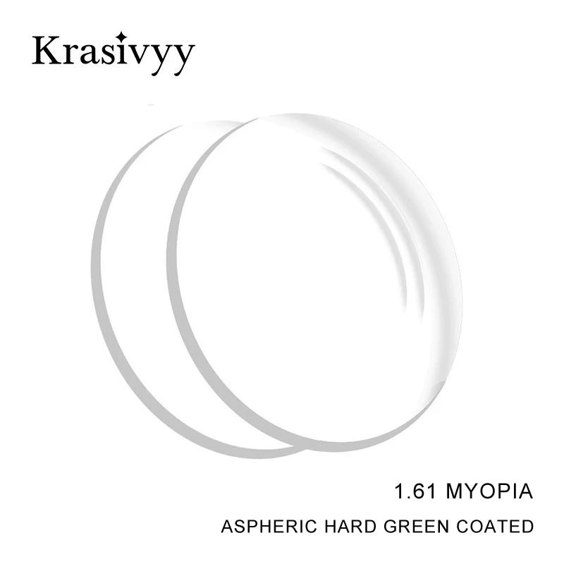 Krasivyy 1.56 1.61 1.67 1.74(+10.00~-10.00) Prescription CR-39 Resin Aspheric Glasses Lenses Myopia Hyperopia Presbyopia Optical