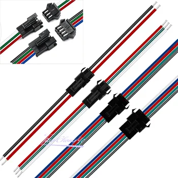 2Pin 3Pin 4Pin 5Pin led şerit işık konektörü erkek ve kadın tel tek RGB RGBW WS2812/WS2811/Single 15 IC LED şerit 5 Pairs