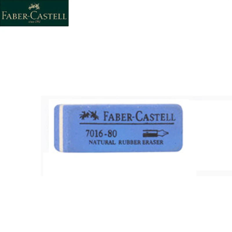 Faber Castell Naturkautschuk-Radiergummi für Gelstift/Kugelschreiber/Füllfederhalter/Tintenstift, löschbar, für Studenten, Sand, Gummi, Schreibwaren 7016