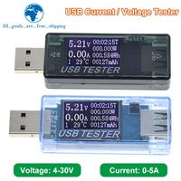 8 in1 QC2.0 QC3.0 4-30V 5A Voltmeter Ammeter Electrical Energy Power Supply Capacity Voltage Current Meter USB Tester Monitor