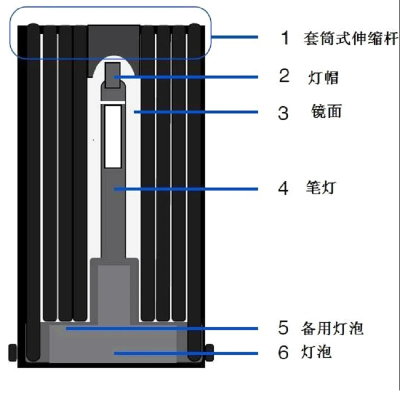 WD-MP pocket search mirror under car search mirror under vehicle inspection mirror