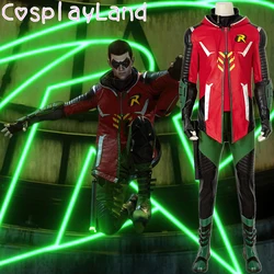Gotham Knights Cosplay Robin Kostuum Halloween Superhero Outfit Game Kostuum Voor Volwassen Mannen Jasje