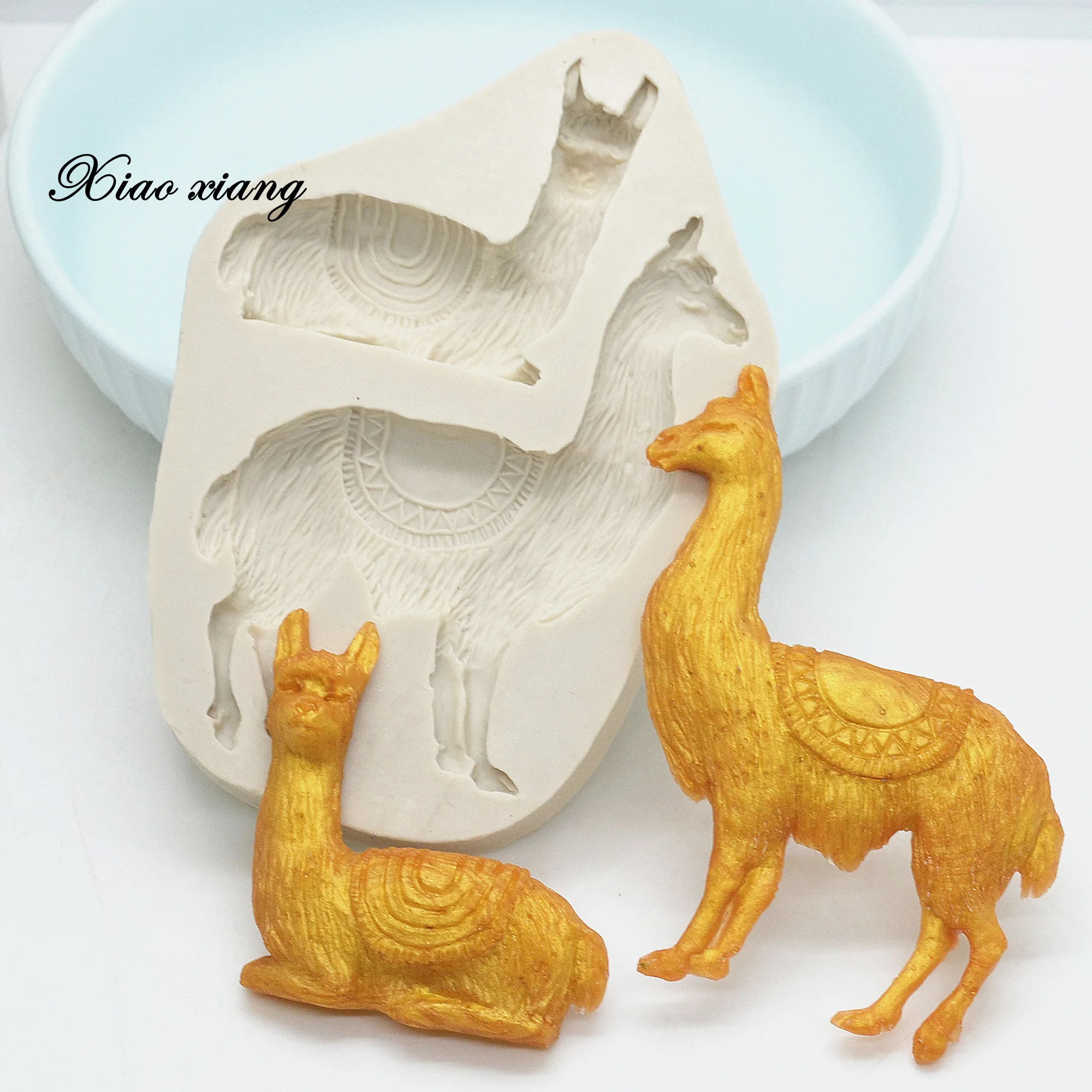 Alpaca Deer Sheep Shape Silicone Resin Molds Kitchen Baking Decoration Tools DIY Cake Chocolate Pastry Dessert Fondant Moulds