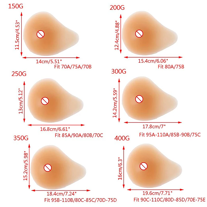 Il cuscinetto in Gel di Silicone Super morbido per protesi finte al seno falso in Silicone supporta la spirale artificiale per le donne