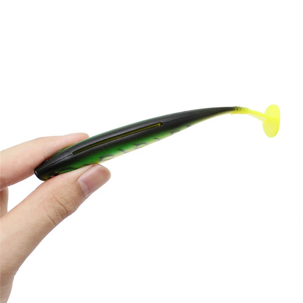 5pcs/lot Worm soft lures Easy Shiner Jig Wobblers for Carp Bass Swimbait Fishing Artificial Double Color Silicone soft bait