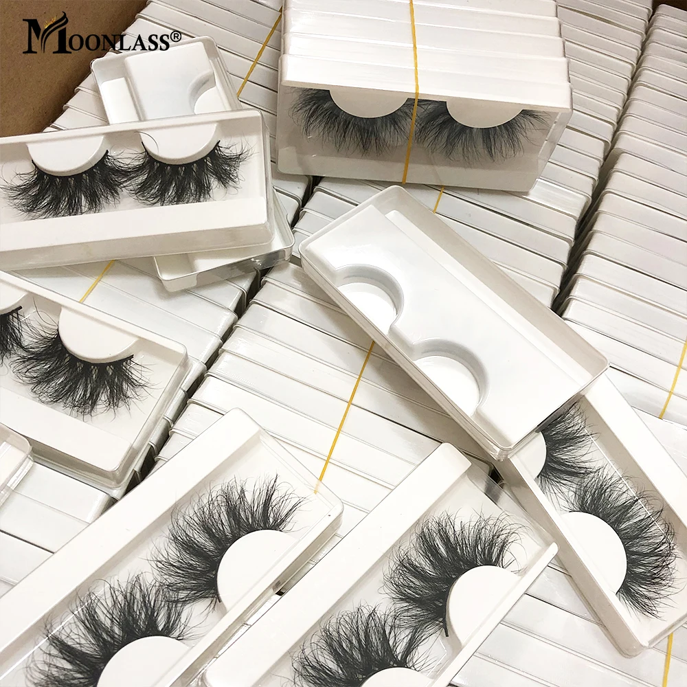 Fluffy Lashes Wholesale Items For Business 4D/5D Mink Lashes Beauty Lashes Mink 25MM Curl Lashes False Eyelashes Box Package