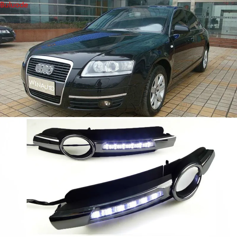 For Audi A6 C6 2005 2006 2007 2008 No-error Daytime Running Light LED DRL fog lamp Driving Lamp