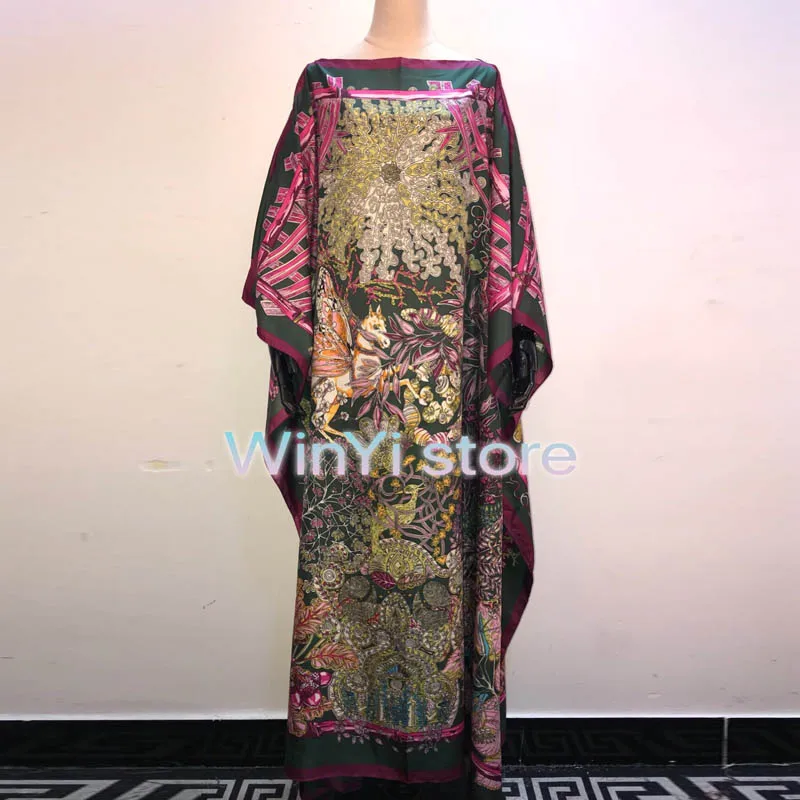 

2020 New Arrivals African Dashiki Flowers Pattern Print Dress Short Sleeve Casual African Dresses For Women