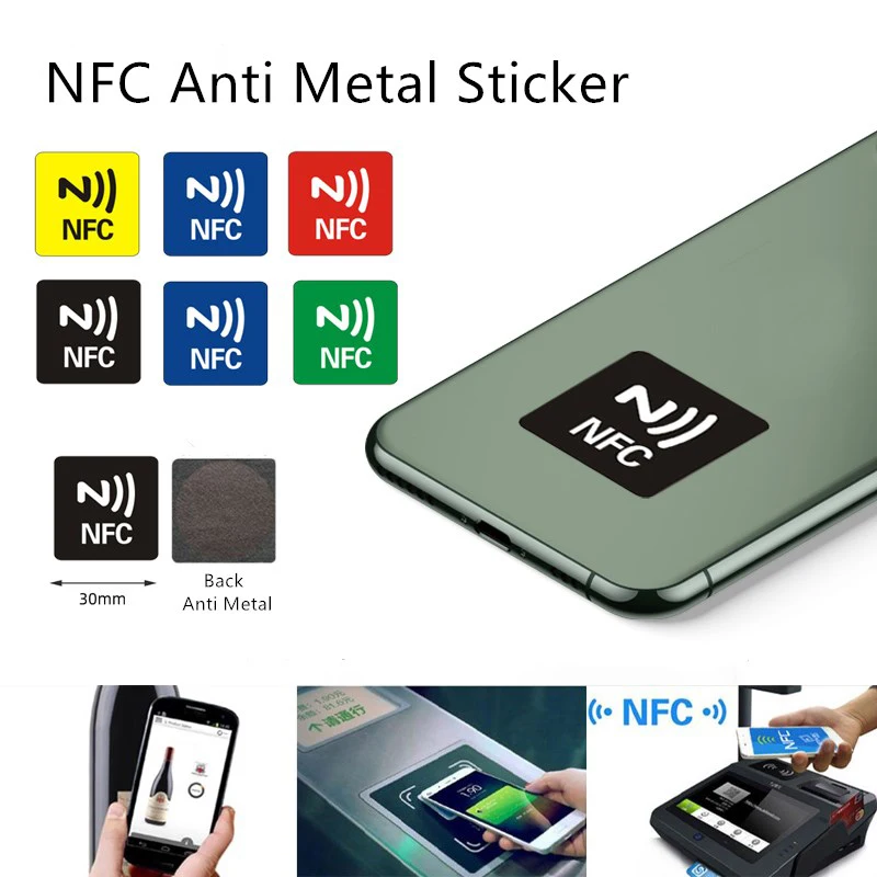 1pc/lot NFC 213 Anti Metal adhesive label Tag PET Material sticker for Android and Iphone