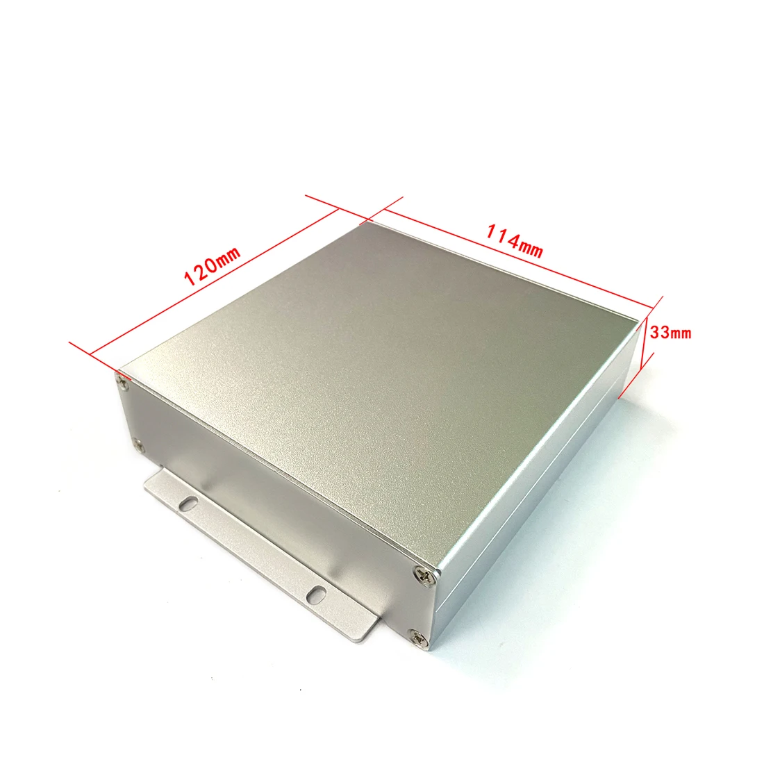 

Aluminum Enclosure 114X33X120mm Instrument Shell PCB Project Box Case DIY Electronics Enclosure Silver