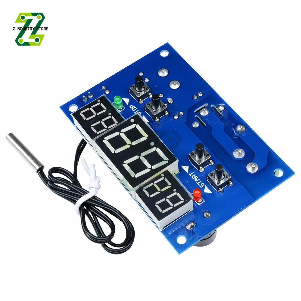 W1401 24V Temperature Controller Detect With Sensor Three Window Synchronous LED Display Intelligent Digital Thermostat Module