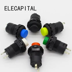 10pcs Red Green Yellow black white Blue 12MM Self Return Momentary Push Button Switch