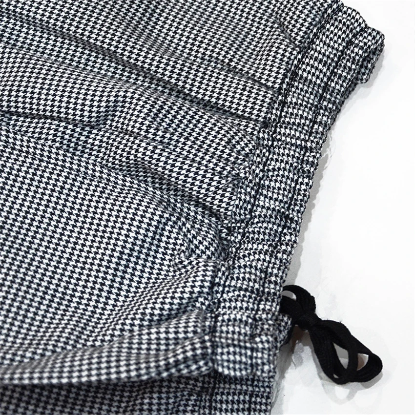 Men\'s Loose Chef Trousers Food Service Work Wear Stripe Kitchen Restaurant Uniform Cook Pant for Man Chef Bottoms Maxi M-4XL