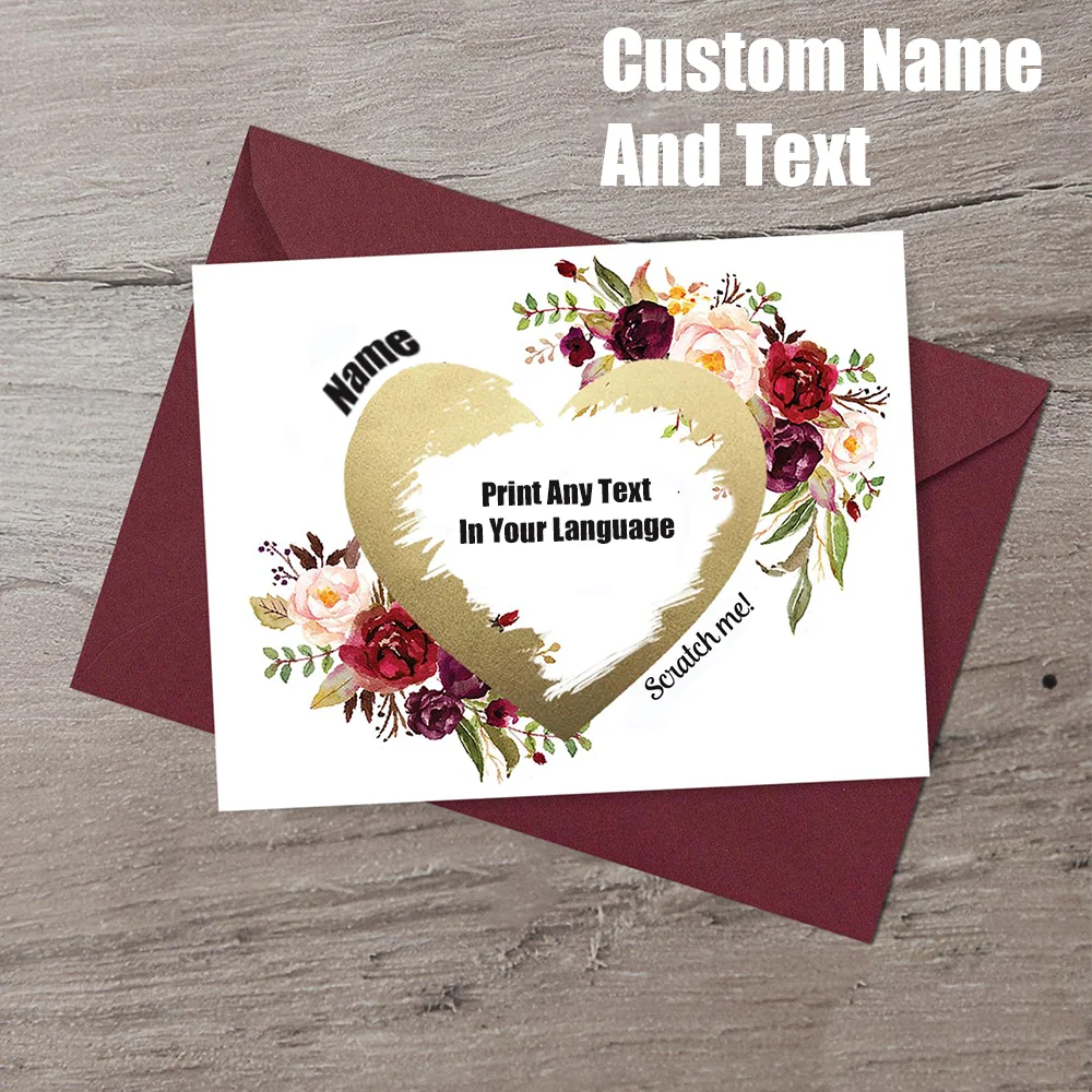 Custom any text Bridesmaid Proposal Card Personalized Scratch off Bridesmaid Card, Will You Be My Bridesmaid invitation cards image 3
