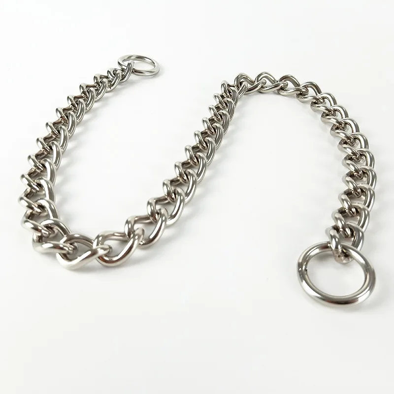 Heavy Duty Pet Collar 304 Stainless Steel P Chain for Dogs Training Choke Collars for Large Dogs French Bulldog German Shepherd