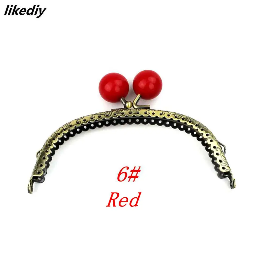 1 Piece 12.5 CM Antique Bronze Arc-shaped Candy Head Metal Purse Frame Kiss Clasp DIY Bag Accessories