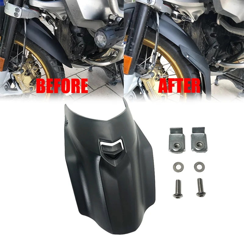 

For BMW R1200GS R1250GS ADV LC R 1250 GS 2014-2021 Motorcycle Front Fender Extender Mudguard Extension Splash Guard Tire Hugger