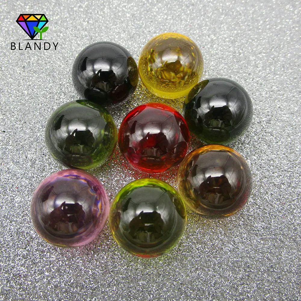 Round CZ Stones High Qaulity MOQ=1pc 20mm Round Ball Synthetic Pink Cubic Zirconia Stone For Jewelry