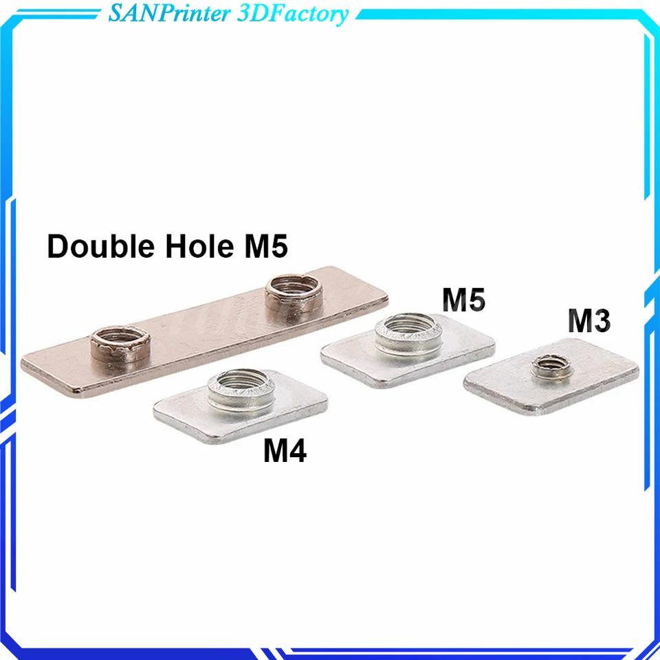 

3D Printer Aluminum Extrusions Frame Use，Opensource T-Nut Tee Nut M5 M3 For V-slot，OX CNC