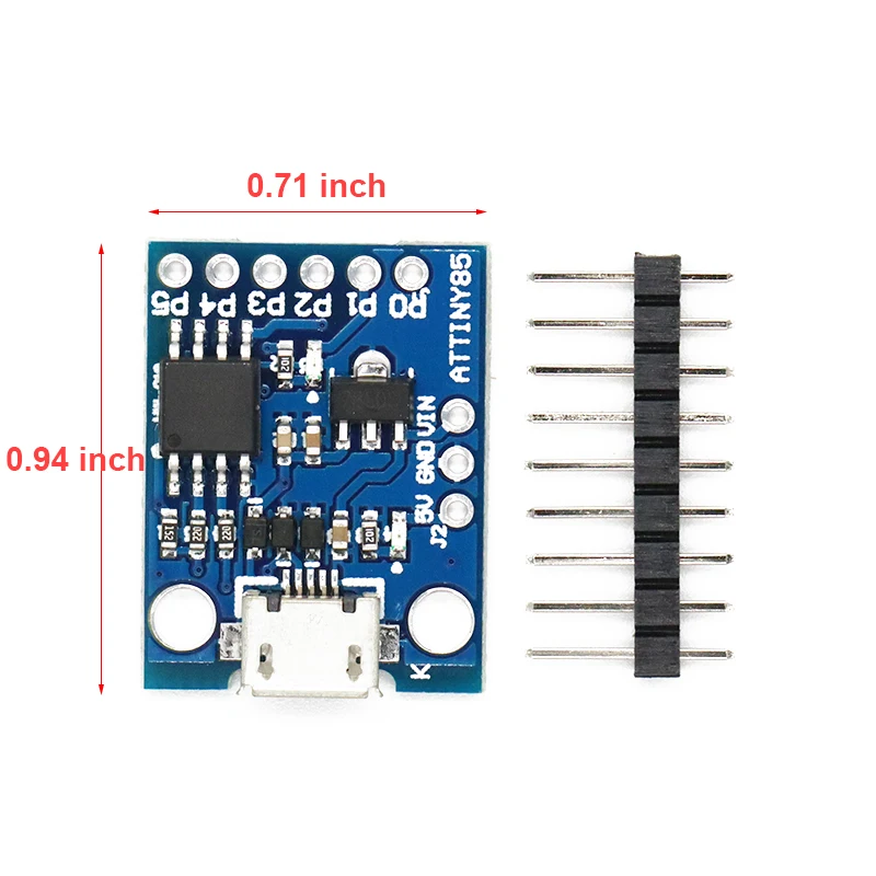 1PCS Blue TINY85 Digispark Kickstarter Micro Development Board ATTINY85 module for Arduino IIC I2C USB