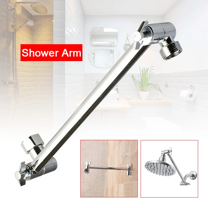 

Copper Shower Head Extension Arm Adjustable Shower Arm for Bathroom NIN668