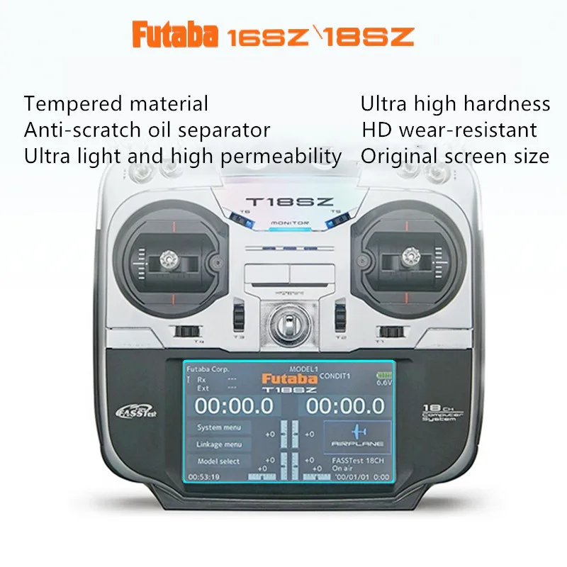 OPENTX TX16S TX18S Jumper T16 T18 Futaba 16SZ 18SZ T16IZ Trasmettitore RC Protezione schermo in vetro temperato Radiocomando