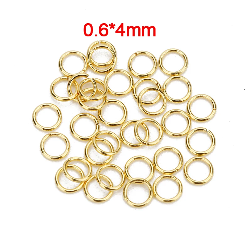 Louleur Hohe Qualität Edelstahl Offenen Jump Ring Runde Gold Farbe Split Ringe Für Diy Schmuck Machen Erkenntnisse Großhandel