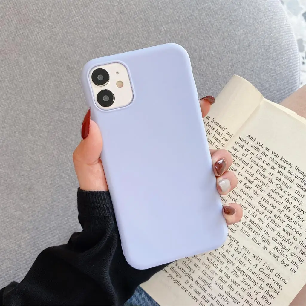 Candy Farbe Silikon Telefon Fall Für iphone 13 14 Pro Max Funda Für iphone 11 12 Pro max 13 mini 14 Plus Matte Zurück Abdeckung Coque – Detail 11