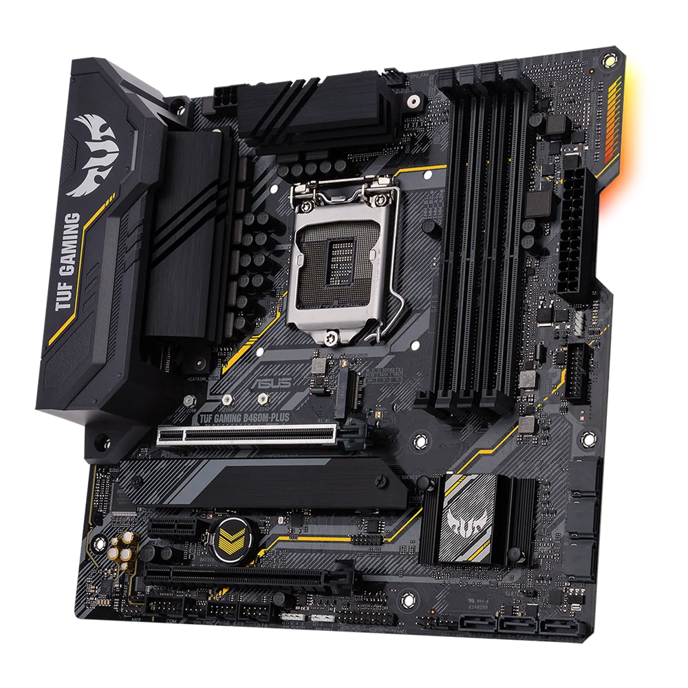 Imagem -04 - Placa-mãe Gaming Asus Tuf B460m-plus Matx Intel B460 Ddr4 Sata Gbps Usb 3.2 Gen 128g Lga 1200 Cpu Usado