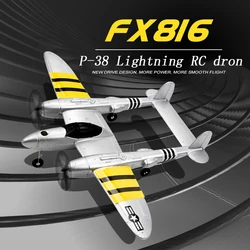 FX-816 seconda guerra mondiale Air Force P38 RC aeroplano 2.4GHz 4CH RC aereo ala fissa volo all'aperto Drone per giocattoli per bambini regalo di compleanno