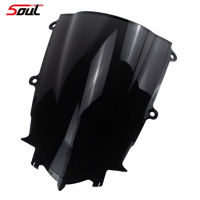 Motorcycle Windshield Visor Black Windscreen Fits For YZFR7 YZF R7 2021 2022 2023 YZF-R7 21-23 YZFR6 R6 2017-2021 Double Bubble