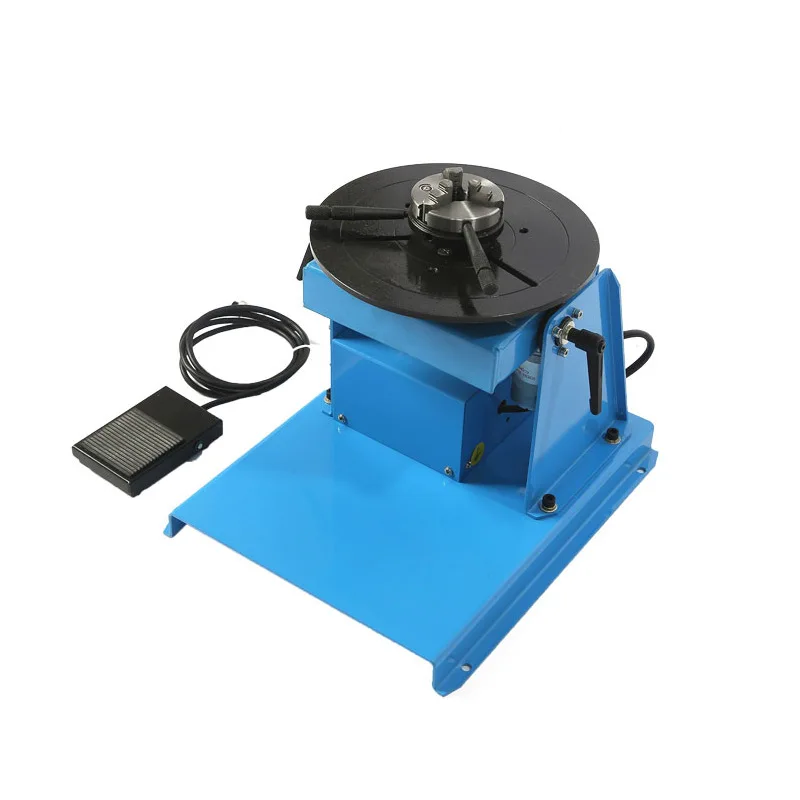 65Mm/80Mm Chuck และ HD-10 Positioner เชื่อม Turntable 3 Jaw Chuck ตารางเชื่อมกึ่งอัตโนมัติเชื่อม