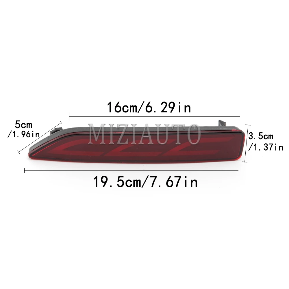 LED Rear Bumper Light For Honda CRV 2007 2008 2009 Tail Reflector Stop Brake Turn Signal  Warning Fog Lamp Car Styling Accessory