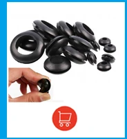 1/10p einseitige Gummitüllen zum Schutz, Ring15/17/20/22/25/27/30/32/35/40/45/50/70 mm, geruchlose Gummidichtung zum Schutz des Drahts – Detail 9