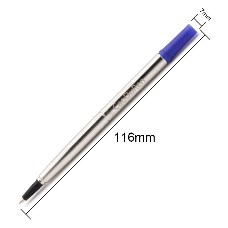 116mm long 7mm diameter Ballpen Rollerball Pen Refills Ballpen Refills For Parker 1905323 3021531 German ink