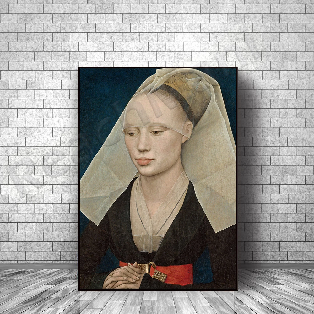 Portrait of a lady, Roger van der Weyden, masterpiece classic artwork wall decoration canvas canvas wall exclusive poster