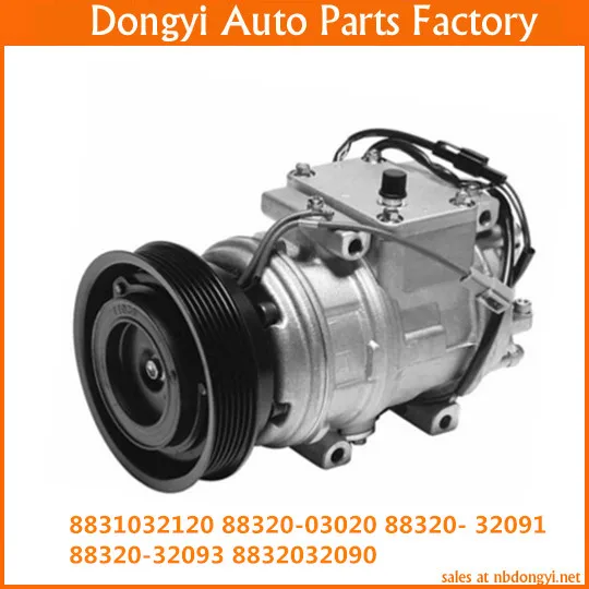 

10PA17VC 6PK 12v High quality A/C Compressor For 8831032120 88320-03020 88320- 32091 88320-32093 8832032090