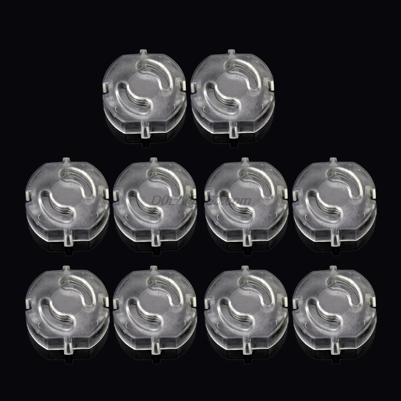 

10pcs EU Child Safety Electrical Outlet Cover Plugs for Power Socket Guard Baby Protection Anti Electric Shock Rotate Protector