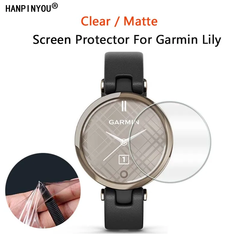 1/10 Pcs For Garmin Lily Sports Smart Watch Clear Glossy / Anti Fingerprint Matte Screen Protector Soft Film -Not Tempered Glass