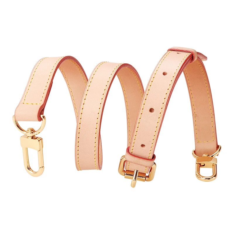 WUTA Vachetta Leather Bag Strap Cowhide Genuine Leather Brand Luxury Replacement Adjustable Shoulder Straps for Louis Vuitton