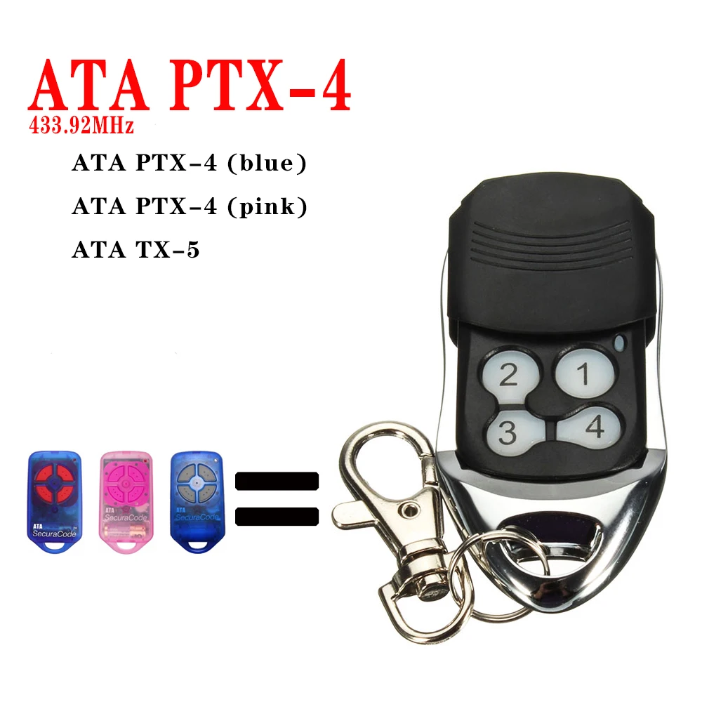 NEW ATA PTX4 Herculift ptx-4 Garage Door Replacement Gate Remote Control 433.92MHz