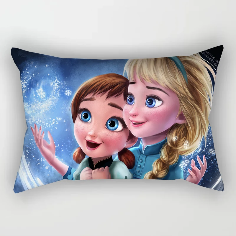 Disney Frozen double sided Elsa Anna Princess Girls Decorative/nap Pillow Cases Cushion Cover Sofa Children Birthday Gift