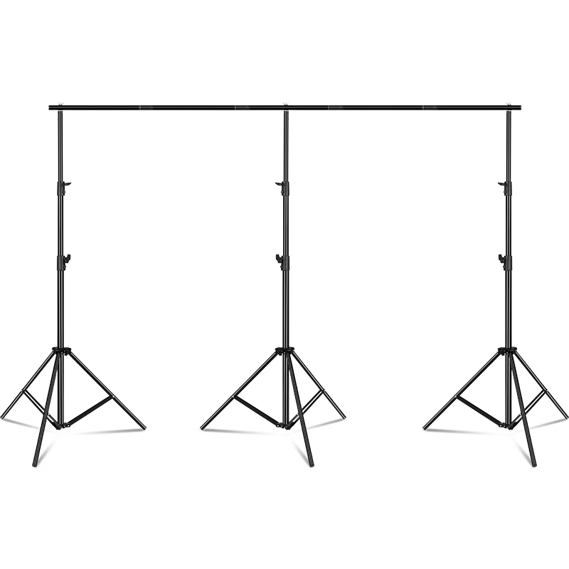 3m*4m Large Adjustable Backdrop Stand Photo Background Support System with Spring Clamp Elastic String Holder Clip Photography