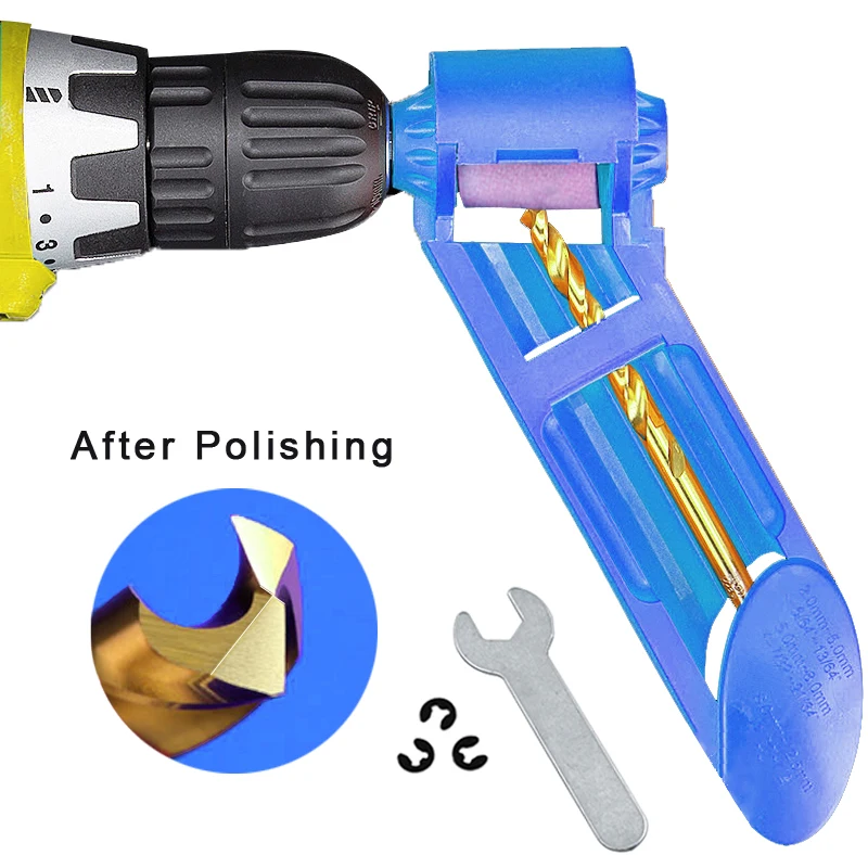 

1set Corundum Grinding Wheel Drill Bit Sharpener Titanium Drill Portable Drill Bit Powered Tool Parts