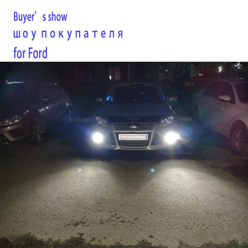 Fog Lights LED Headlight for Ford Focus 2 3 MK2 MK3 Transit Custom Tourneo Fusion Fiesta Mustang Ranger C-Max Fog Lamp Foglight