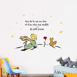 The Little Prince Wall Stickers for Baby Room  Door Decoration Stickers DIY Child Room Decor Waterproof Vinyl Wall Decal Kawaii