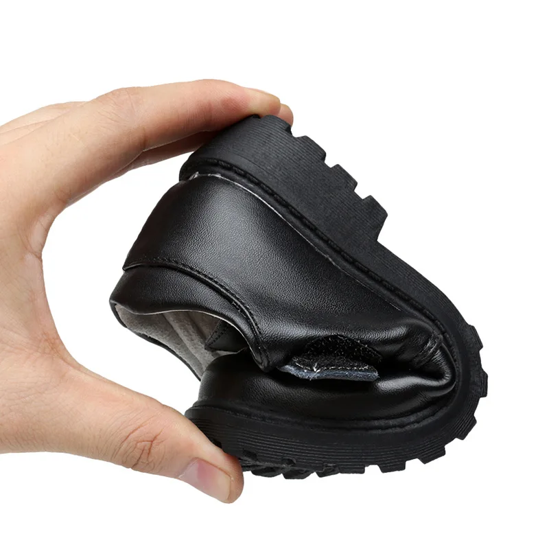 New Boys Leather Shoes British Style School Performance Kids Wedding Party Shoes White Black Casual Children Moccasins Shoes
