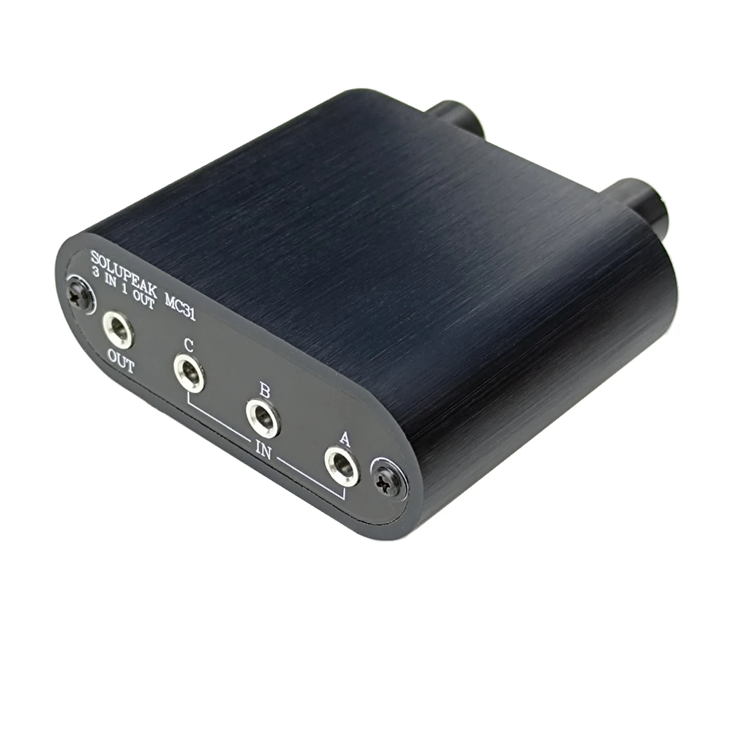 3.5mm Audio Switch with line Volume Controller, 3 In 1 Out 1/8\